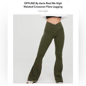 Aerie Crossover Flare Leggings